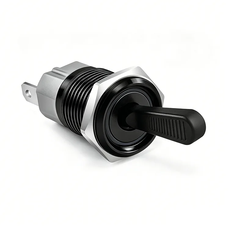 16 mm sort metal vippekontakt