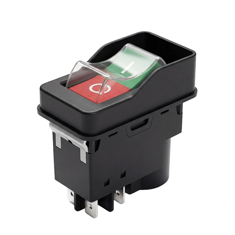 250V 16A ON-OFF trykknap Elektromagnetisk kontakt