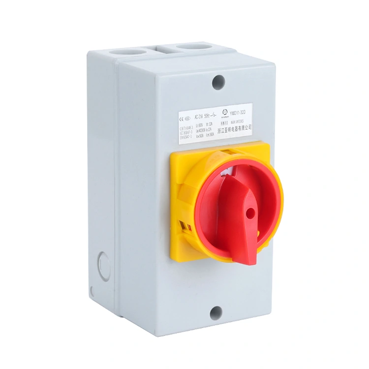 25A Isolatorafbryder med hvid bundboks