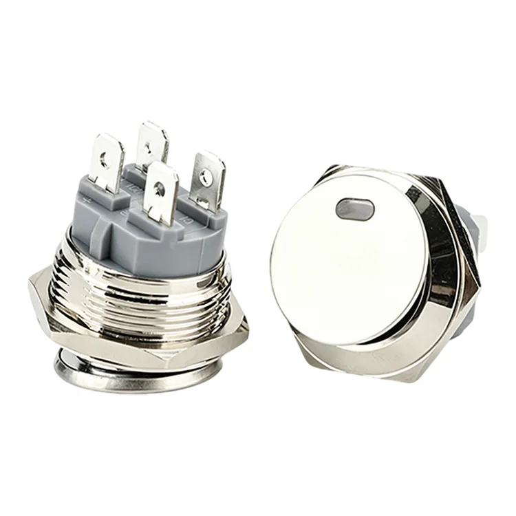 4 ben 22 mm rund metal vippekontakt
