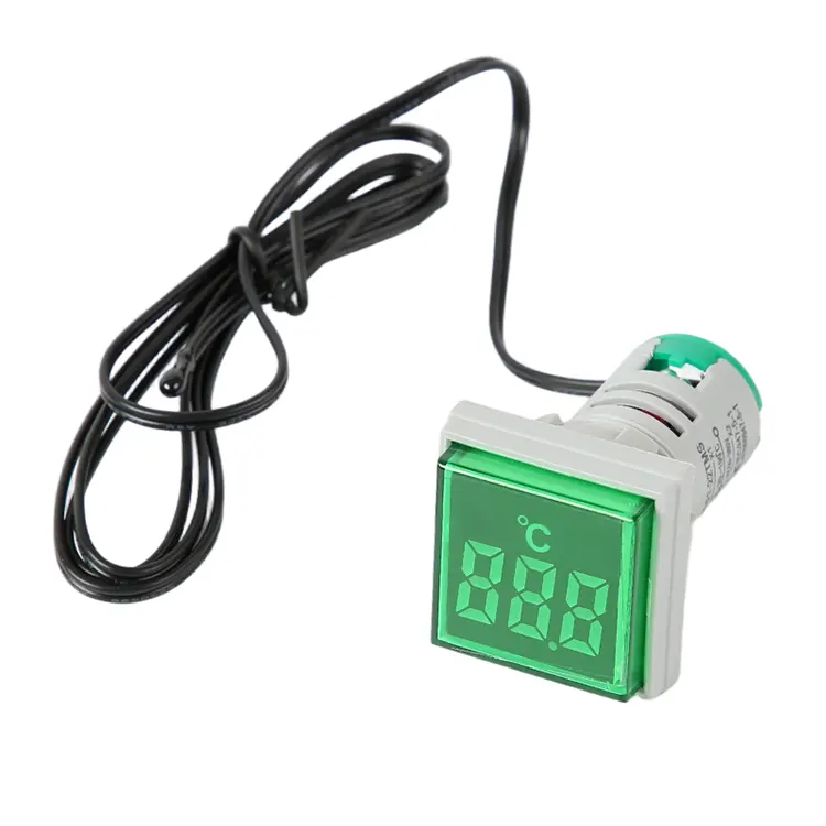 Digital AC-termometer cirkulært enkelt display-indikatorlys