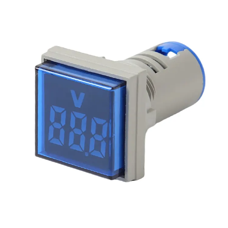Digital AC voltmeter Firkantet enkelt display indikatorlys