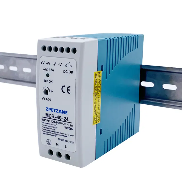 MDR-40W DIN-skinnemonteret afbryderstrømforsyning